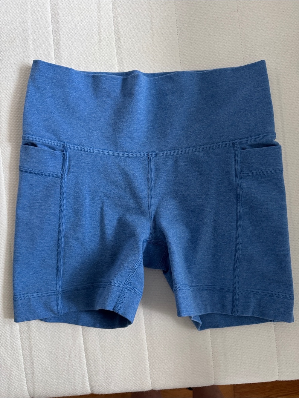Athleta Blue Girls' High-Waist Pocket Shorts